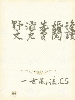 野涩先婚后爱全文免费阅读笔趣阁