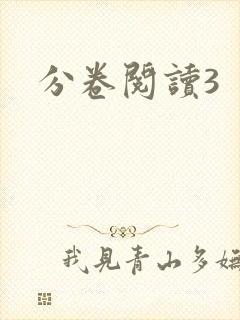 分卷阅读3