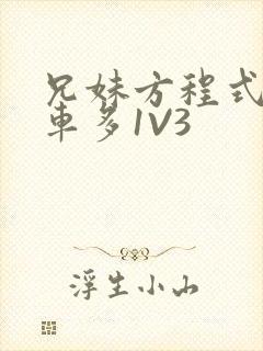 兄妹方程式多R车多1V3