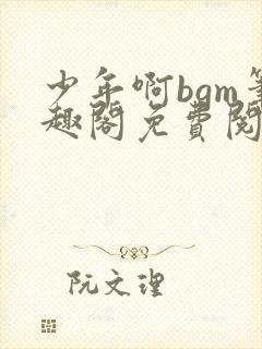 少年啊bgm笔趣阁免费阅读全文下载