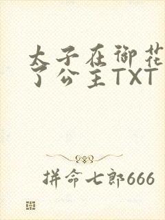 太子在御花园要了公主TXT