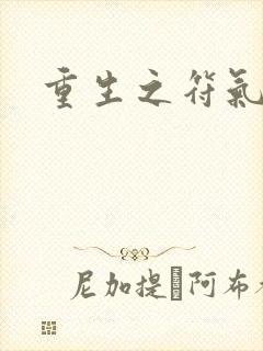 重生之符气冲天