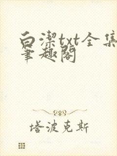 白洁txt全集笔趣阁