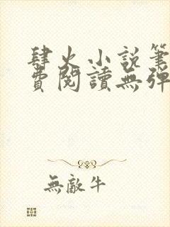 肆火小说笔趣免费阅读无弹窗