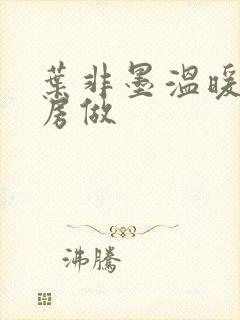 叶非墨温暖在厨房做