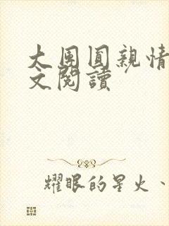 大团圆亲情会全文阅读