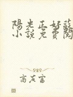 阳光正好苏玥玥小说免费阅读