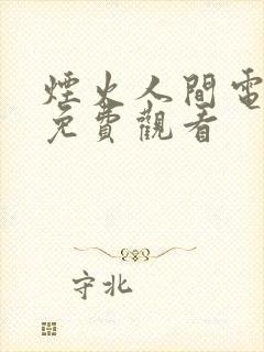 烟火人间电视剧免费观看