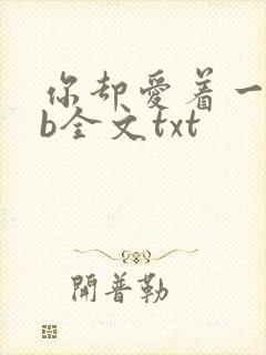 你却爱着一个sb全文txt