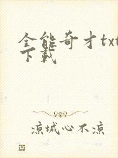 全能奇才txt下载