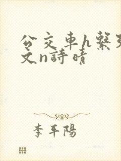 公交车h系列辣文n诗晴