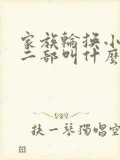 家族轮换小说第二部叫什么名字