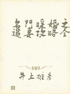 名门暖婚之权爷追妻攻略全文免费阅读