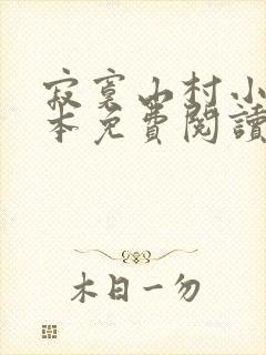 寂寞山村小说全本免费阅读