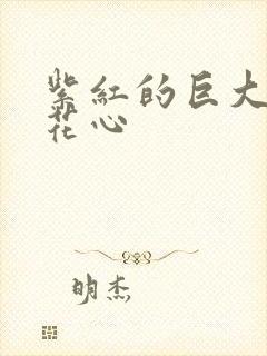 紫红的巨大顶开花心