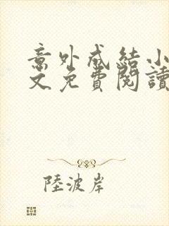 意外成结小说全文免费阅读笔趣阁下载无弹窗