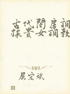 古代闺房调教h揉贵女调教记