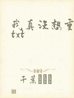 我真没想重生啊txt