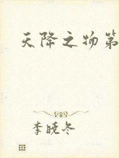 天降之物第一季