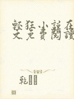 轻狂小说在线全文免费阅读