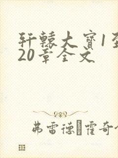 轩辕大宝1至720章全文