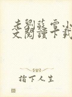 老刘苏雪小说全文阅读下载