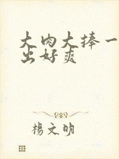 大肉大捧一进一出好爽