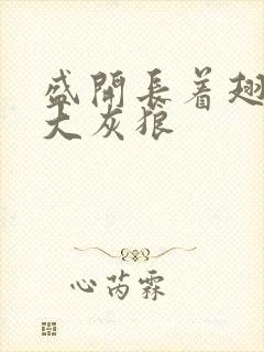 盛开长着翅膀的大灰狼