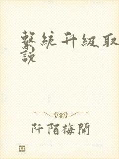 系统升级取液小说