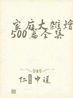 家庭大杂烩小说500篇全集