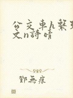 公交车h系列辣文n诗晴