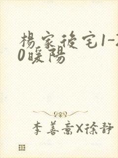 杨家后宅1-20暖阳