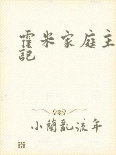 霍米家庭主妇日记
