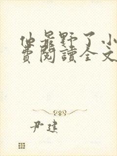 他最野了小说免费阅读全文