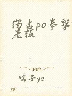 独占po拳击馆老板