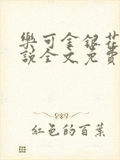 乐可金银花露小说全文免费