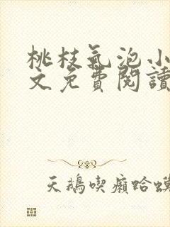 桃枝气泡小说全文免费阅读