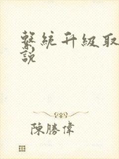 系统升级取液小说