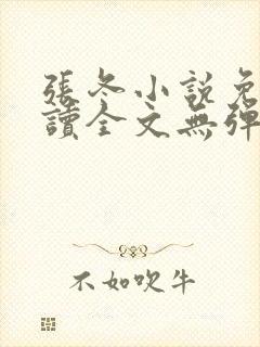 张冬小说免费阅读全文无弹窗