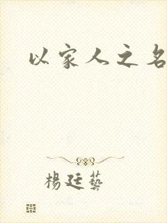 以家人之名小说
