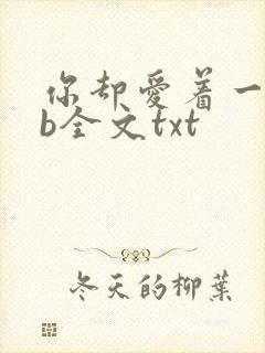 你却爱着一个sb全文txt