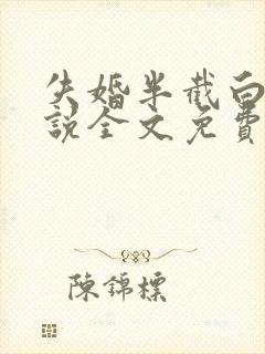 失婚半截白菜小说全文免费阅读