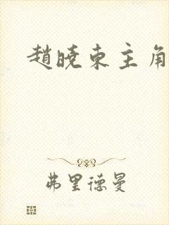 赵晓东主角小说