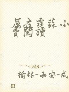 厉夜霆苏小汐免费阅读