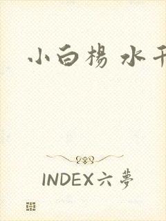 小白杨 水千丞