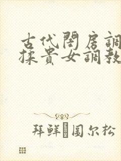 古代闺房调教h揉贵女调教记