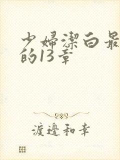 少妇洁白最刺激的13章