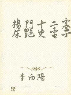 杨门十二寡妇肉床艳史电子书