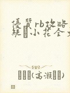 优质rb攻略系统寀小花全文免费阅读