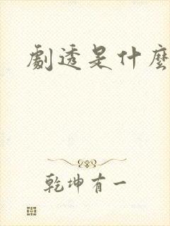 剧透是什么意思